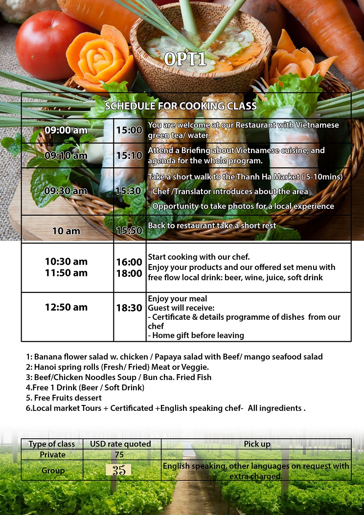 TOP VIETNAMESE COOOKING CLASS